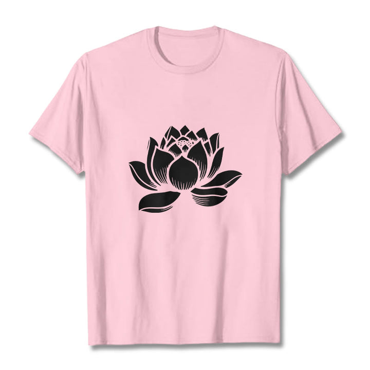 Buddha Stones ​​Lotus Blume Design T T-shirt - Hellrosa - 2XL - image 13