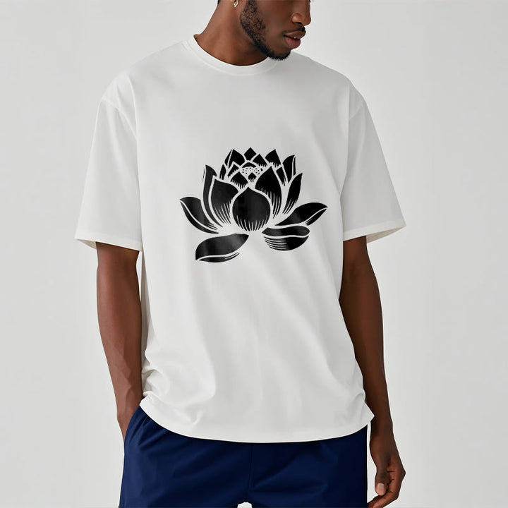 Buddha Stones ​​Lotus Blume Design T T-shirt - image 9