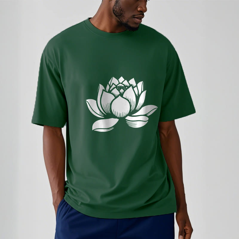 Buddha Stones ​​Lotus Blume Design T T-shirt - image 2