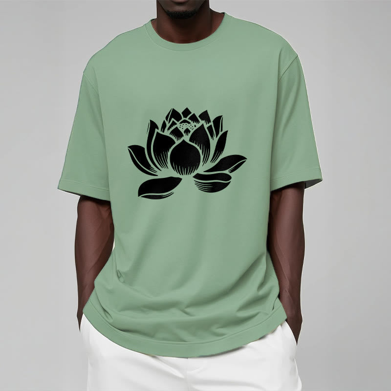 Buddha Stones ​​Lotus Blume Design T T-shirt - image 15