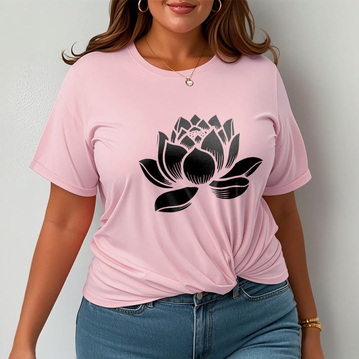 Buddha Stones ​​Lotus Blume Design T T-shirt - image 14