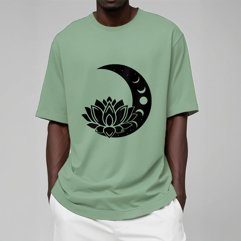Buddha Stones ​​Halbmond Lotus Blume Sonne T-shirt - image 15