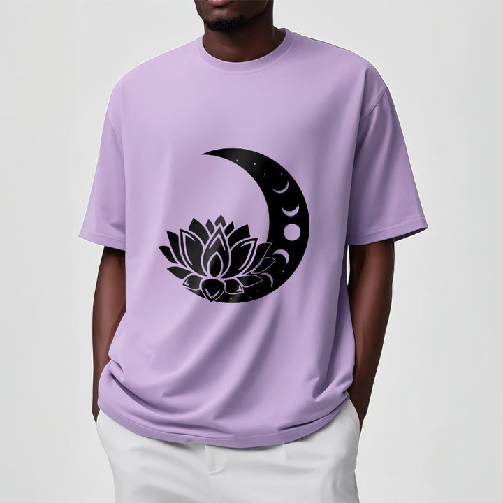 Buddha Stones ​​Halbmond Lotus Blume Sonne T-shirt - image 18