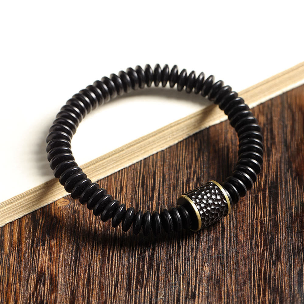 Buddha Stones Tibetische Kokosnussschale Glücksverheißende Wolken Positives Armband