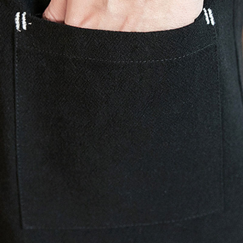 Buddha Stones Schlichte chinesische Froschknopfjacke aus Baumwolle und Leinen für Herren mit Dreiviertelärmeln - image 19