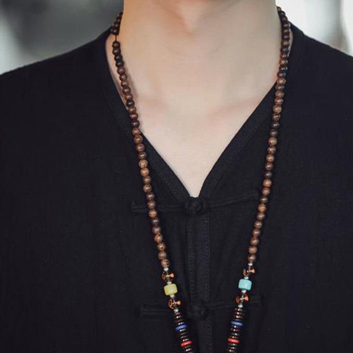 Buddha Stones Lässige chinesische Frosch-Knopf-Herren-Baumwollweste mit Taschen
