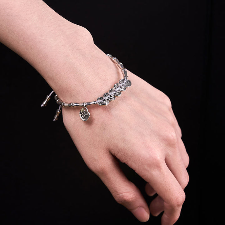 Buddha Stones Fünf Kaiser-Münzen Berggeister Geld ausgeben Armband
