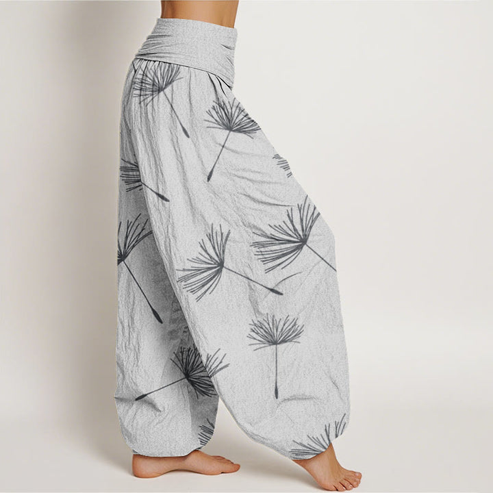 Buddha Stones Casual Cdrifting Löwenzahnsamenmuster Damen Haremshose mit elastischer Taille - image 7