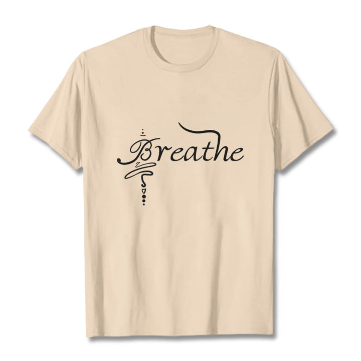 Buddha Stones ​​Atmen Wort T-Shirt - Biskuit - 2XL - image 8