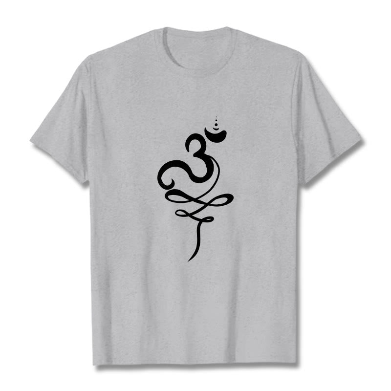 Buddha Stones OM Sanskrit T-Shirt - Hellgrau - 2XL - image 20