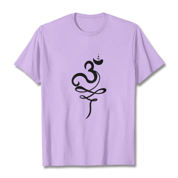 Buddha Stones OM Sanskrit T-Shirt - Pflaume - 2XL - image 17