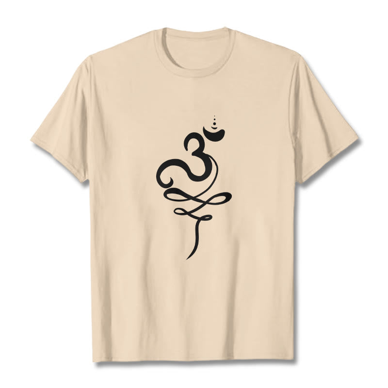 Buddha Stones OM Sanskrit T-Shirt - Biskuit - 2XL - image 8