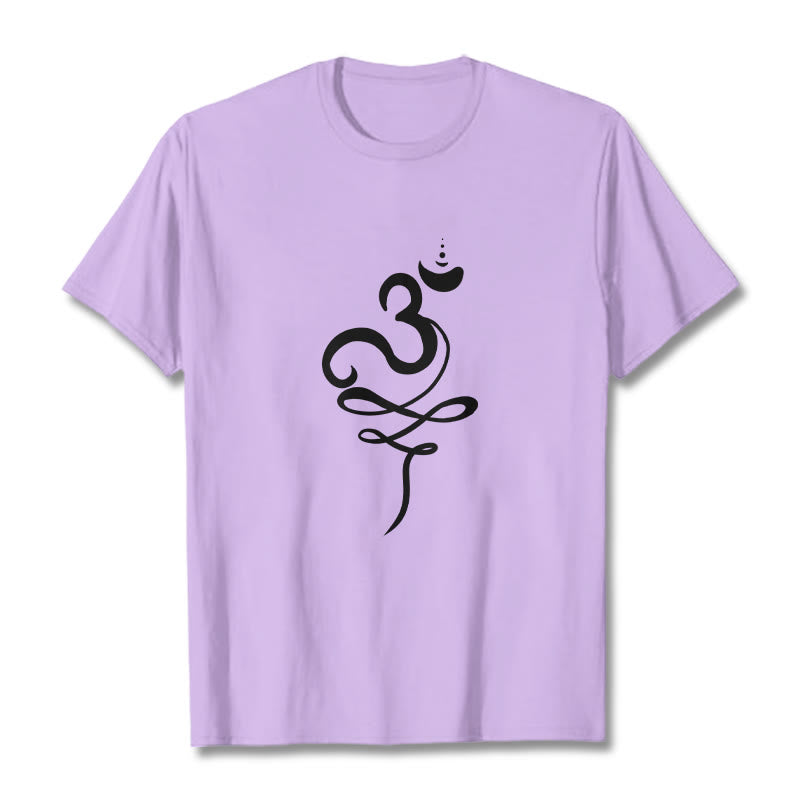 Buddha Stones OM Sanskrit T-Shirt - Pflaume - 2XL - image 16