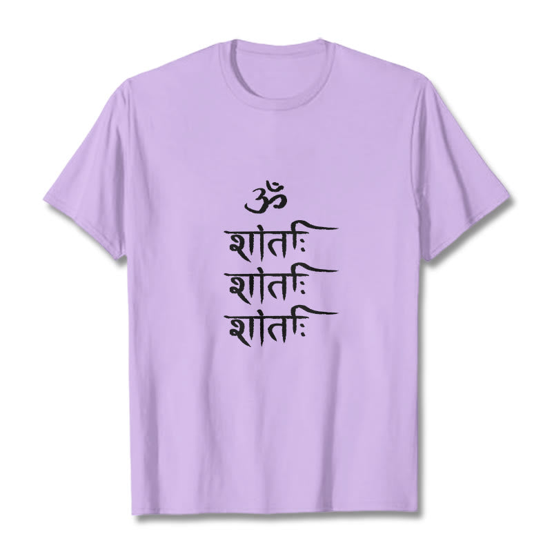 Buddha Stones OM MANTRA Sanskrit Muster T-Shirt - Pflaume - 2XL - image 16