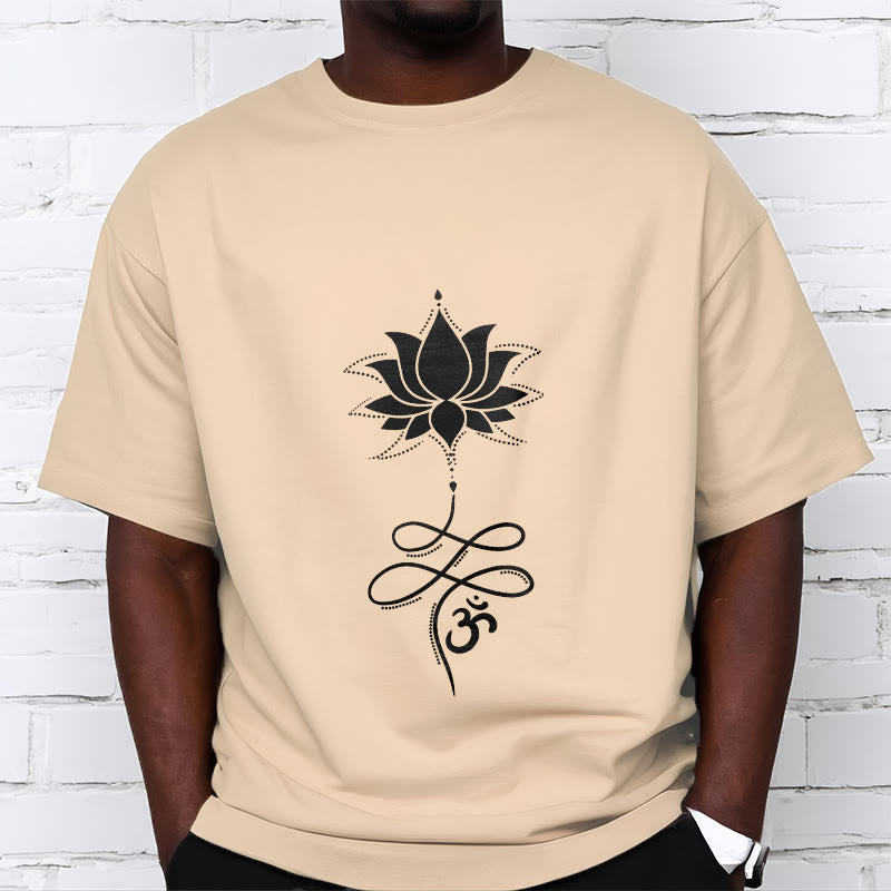 Buddha Stones Lotus OM Sanskrit T-Shirt - image 10