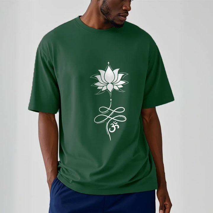Buddha Stones Lotus OM Sanskrit T-Shirt - image 12