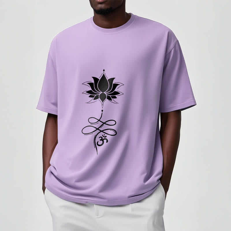 Buddha Stones Lotus OM Sanskrit T-Shirt - image 18
