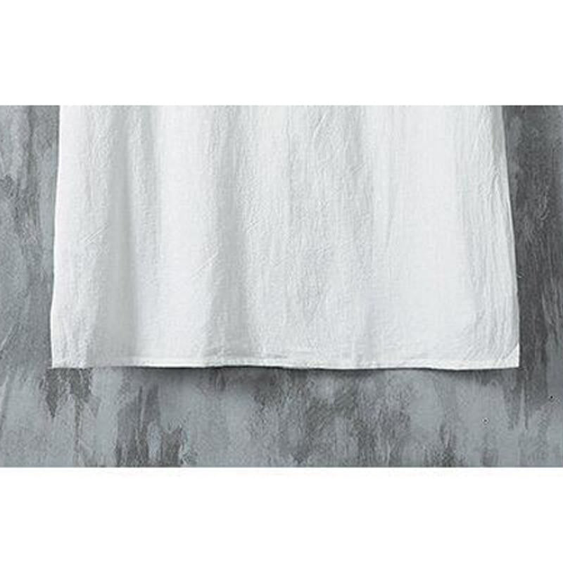 Buddha Stones Herrenhemd aus Baumwolle und Leinen, kurzärmelig, für den Alltag und Freizeit - image 7