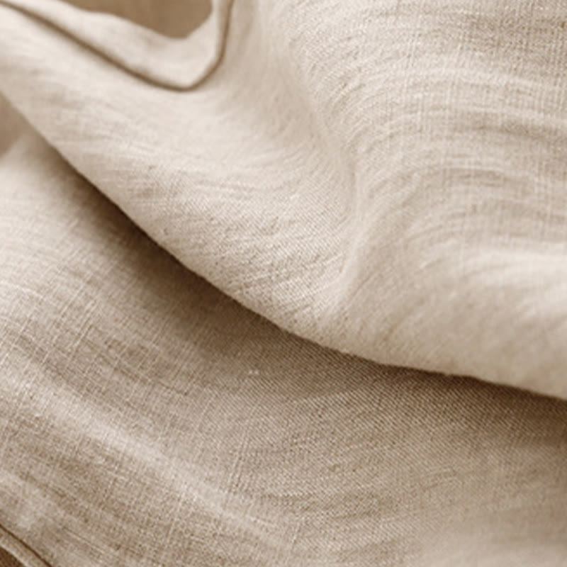 Buddha Stones Sommer-Haremshose aus Baumwolle und Leinen, einfarbig, lässig, Länge 7–8, Knöpfe, mit Taschen - image 15