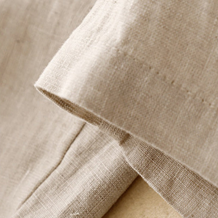 Buddha Stones Sommer-Haremshose aus Baumwolle und Leinen, einfarbig, lässig, Länge 7–8, Knöpfe, mit Taschen - image 13