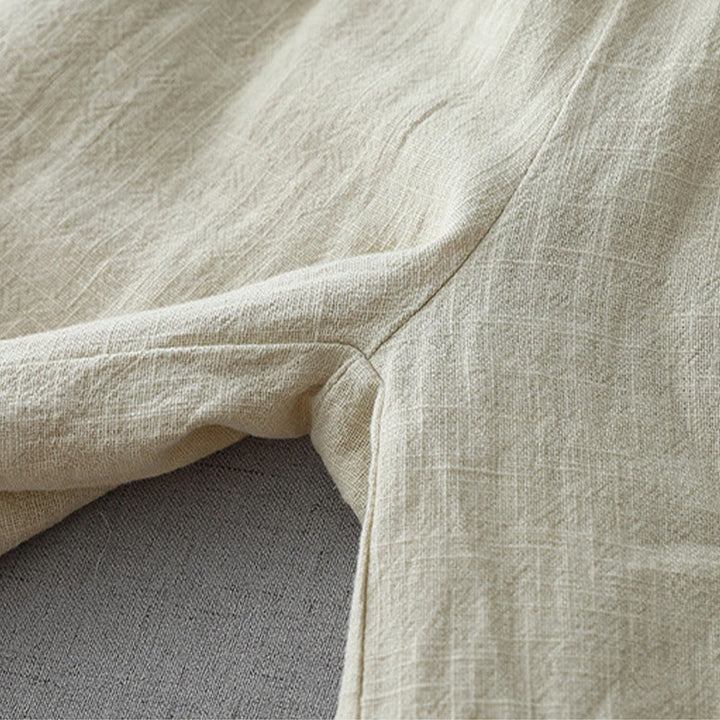 Buddha Stones Lässige, schlichte, lockere Damenhose aus Polyester mit weitem Bein und Taschen in der Länge 7–8 - image 7