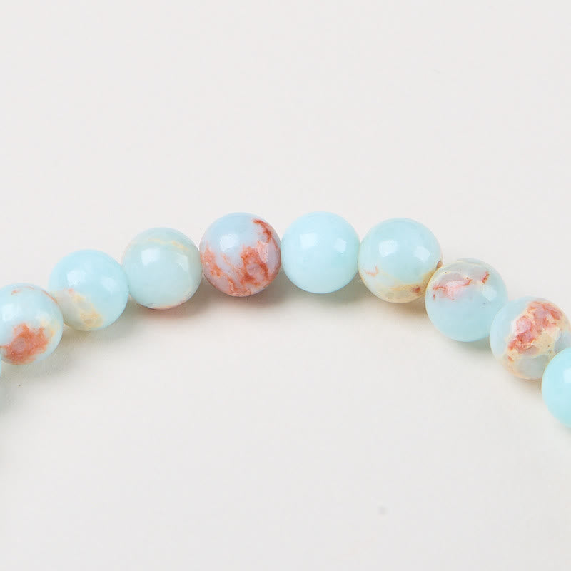 Buddha Stones Shoushan-Stein Kupfermünze Geld aus allen Richtungen Reichtum Armband