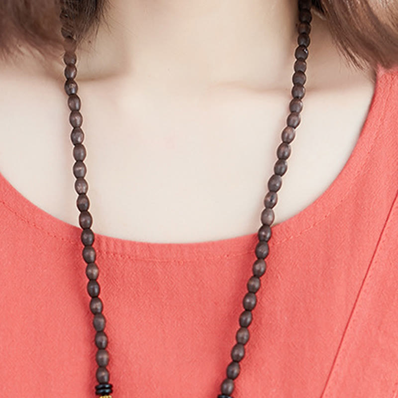 Buddha Stones Sommer-Midikleid aus Baumwolle und Leinen mit Taschen, leger, einfarbig, mit Schnürung, Rundhalsausschnitt, kurzärmlig - image 11