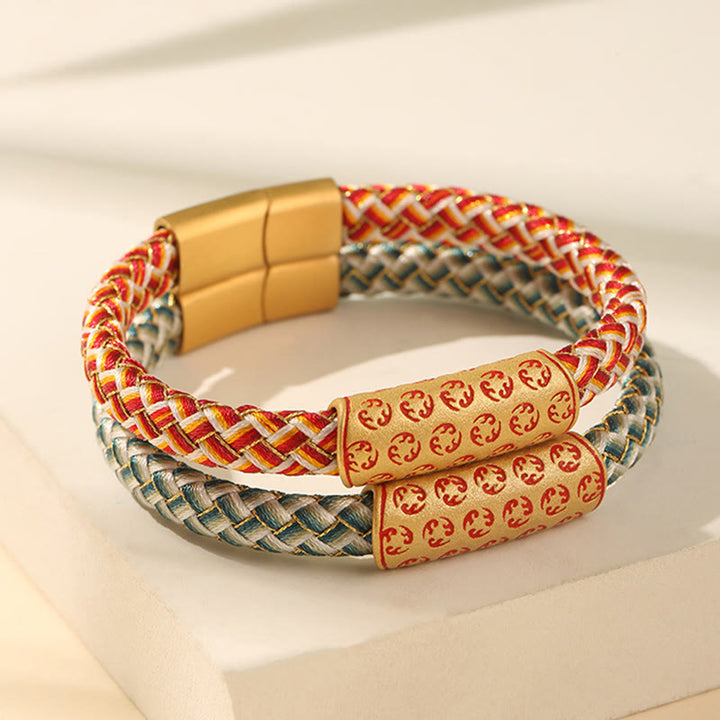 Buddha Stones Tibetan Hot Wheels Verschiedene Farben Seil Diamant Knoten Glück Schnalle Armband
