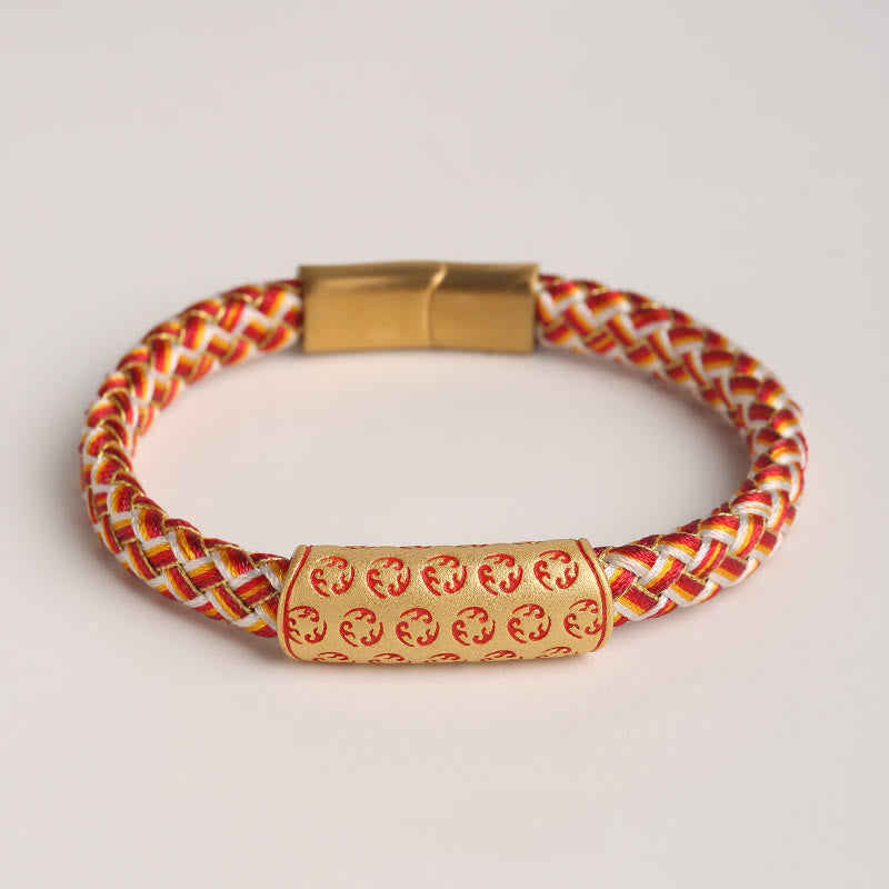 Buddha Stones Tibetan Hot Wheels Verschiedene Farben Seil Diamant Knoten Glück Schnalle Armband