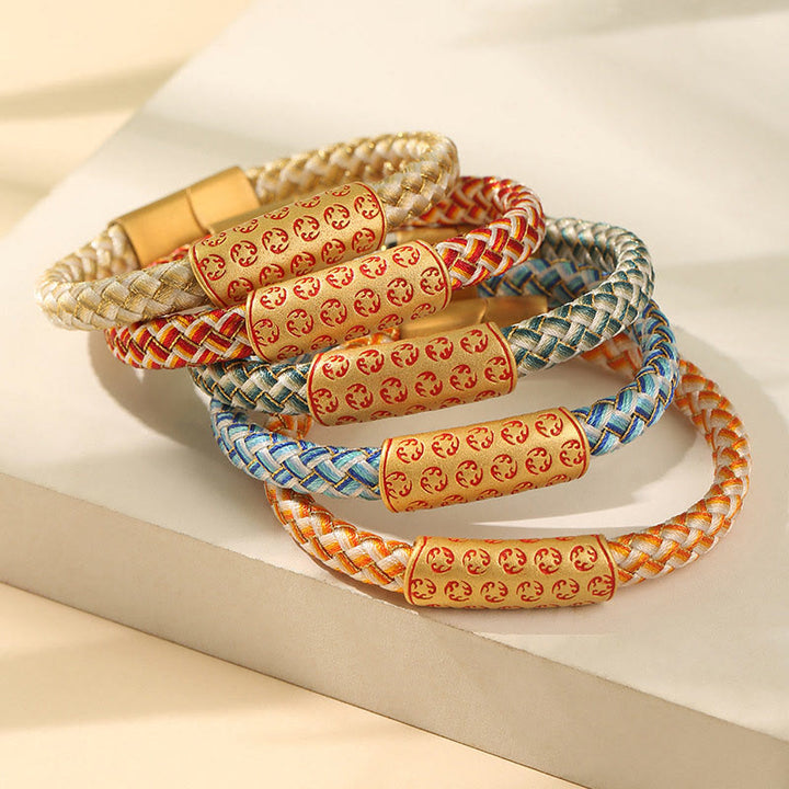 Buddha Stones Tibetan Hot Wheels Verschiedene Farben Seil Diamant Knoten Glück Schnalle Armband