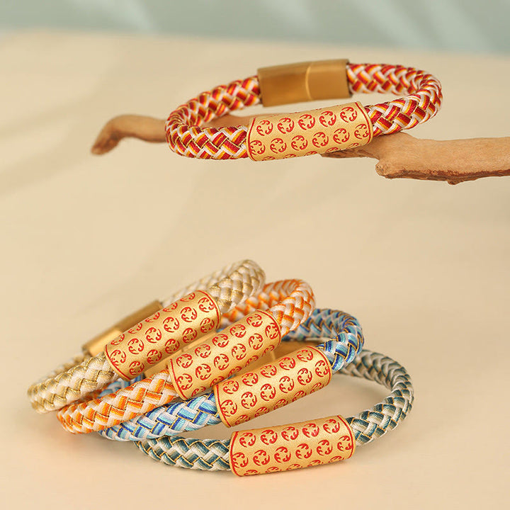 Buddha Stones Tibetan Hot Wheels Verschiedene Farben Seil Diamant Knoten Glück Schnalle Armband