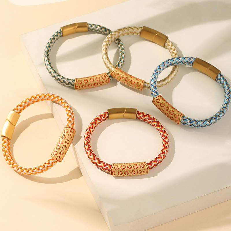 Buddha Stones Tibetan Hot Wheels Verschiedene Farben Seil Diamant Knoten Glück Schnalle Armband