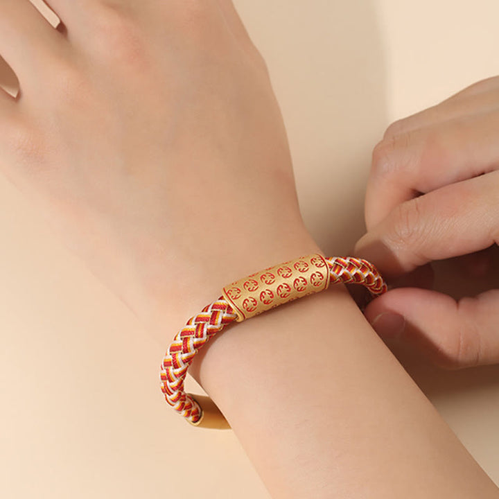 Buddha Stones Tibetan Hot Wheels Verschiedene Farben Seil Diamant Knoten Glück Schnalle Armband