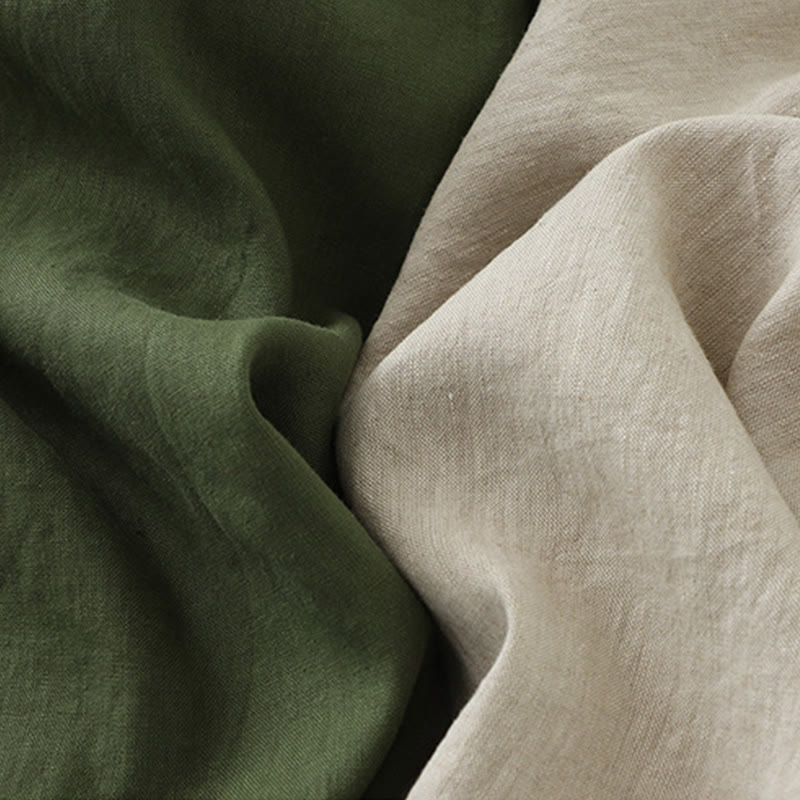 Buddha Stones Tägliches, lässiges, einfarbiges, V-Ausschnitt-Midikleid mit schlichtem Knopfdesign und ärmellosem Schnitt - image 19