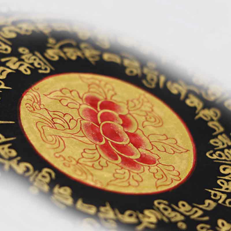 Buddha Stones, tibetisches Thangka-Gemälde, Om Mani Padme Hum, Schrift, handgefertigte Dekoration (zufälliger Stil) - image 20