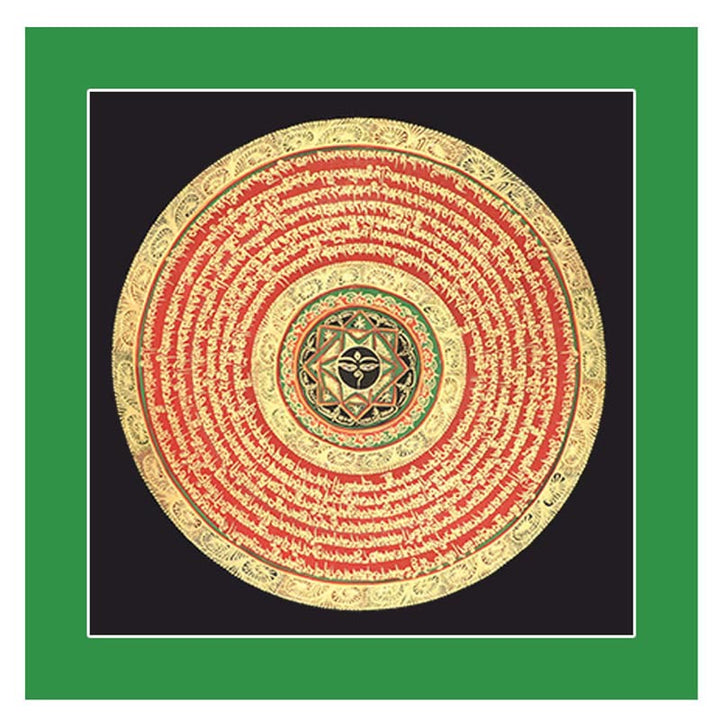 Buddha Stones, tibetisches Thangka-Gemälde, Sechs wahre Worte, Schrift, handgefertigte Dekoration, Blindbox (zufälliger Stil)