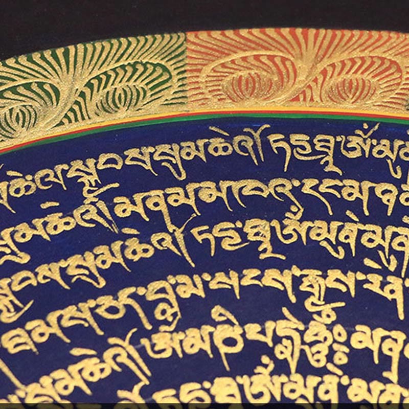 Buddha Stones, tibetisches Thangka-Gemälde, Sechs wahre Worte, Schrift, handgefertigte Dekoration, Blindbox (zufälliger Stil)