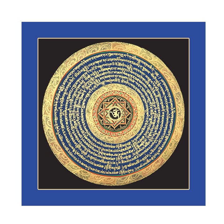 Buddha Stones, tibetisches Thangka-Gemälde, Sechs wahre Worte, Schrift, handgefertigte Dekoration, Blindbox (zufälliger Stil)