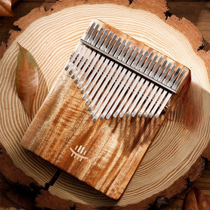 Buddha Stones Kalimba Daumenklavier mit 21 Tasten, Akazien-, Ahorn- und Sapele-Holz, tragbares Fingerklavier