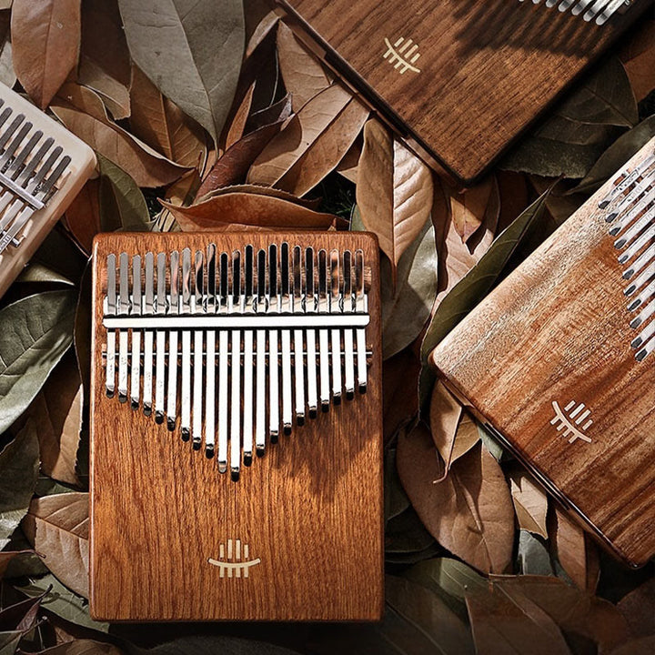 Buddha Stones Kalimba Daumenklavier mit 21 Tasten, Akazien-, Ahorn- und Sapele-Holz, tragbares Fingerklavier