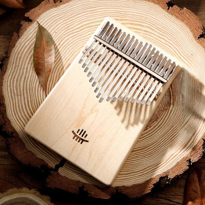 Buddha Stones Kalimba Daumenklavier mit 17 Tasten, Ahorn, Akazie, Sapeli-Holz, tragbares Fingerklavier