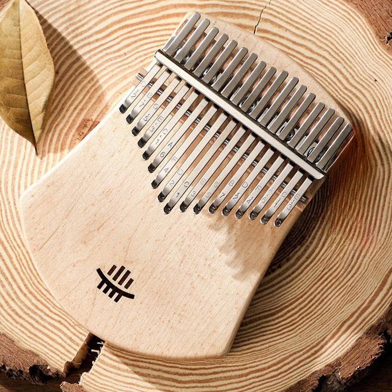 Buddha Stones Kalimba Daumenklavier mit 17 Tasten, Ahorn, Akazie, Sapeli-Holz, tragbares Fingerklavier