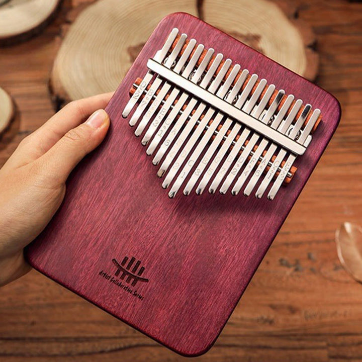 Buddha Stones Kalimba 21 Tasten Daumenklavier Peltogyne Holz Tragbares Fingerklavier