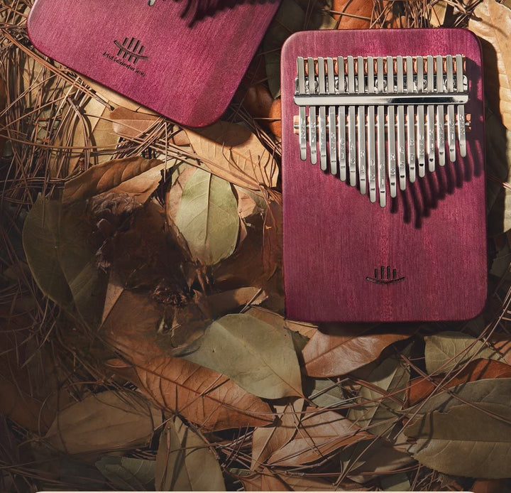 Buddha Stones Kalimba 21 Tasten Daumenklavier Peltogyne Holz Tragbares Fingerklavier