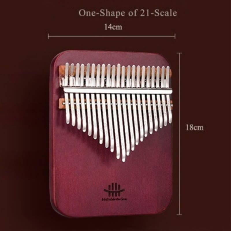 Buddha Stones Kalimba 21 Tasten Daumenklavier Peltogyne Holz Tragbares Fingerklavier