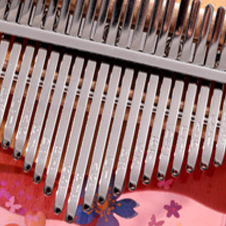 Buddha Stones Kalimba, 17/21 Tasten, Daumenklavier, Buchenholz, rosa Kirsche, tragbares Fingerklavier