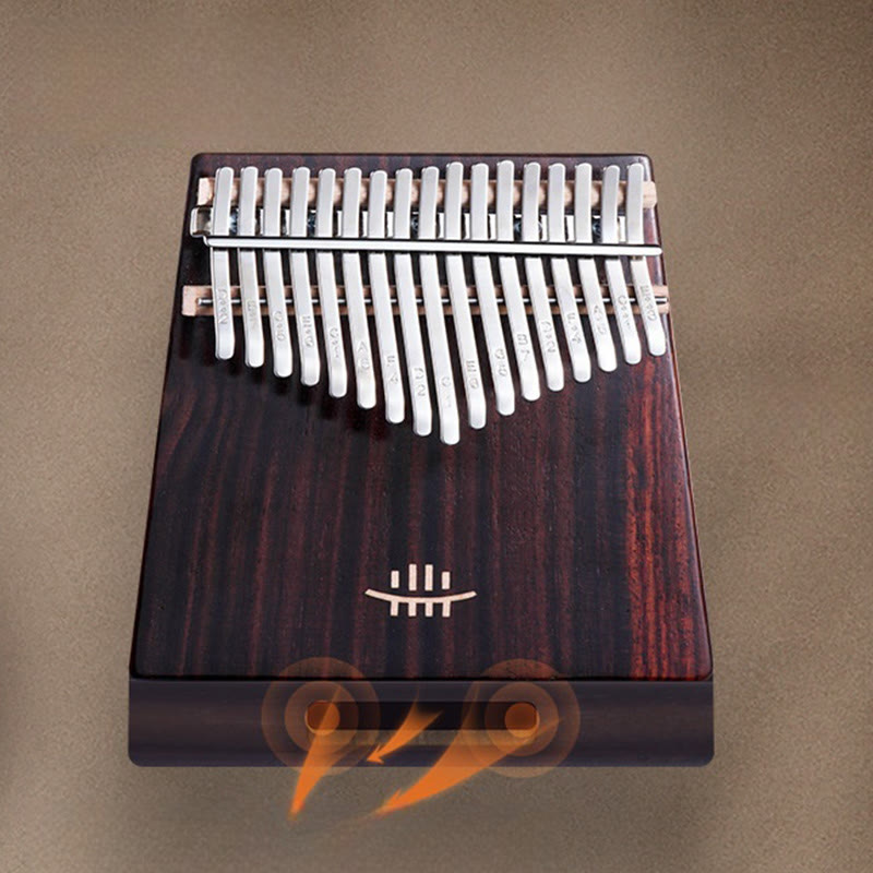 Buddha Stones Kalimba Daumenklavier mit 21 Tasten, Walnussholz, tragbares Fingerklavier