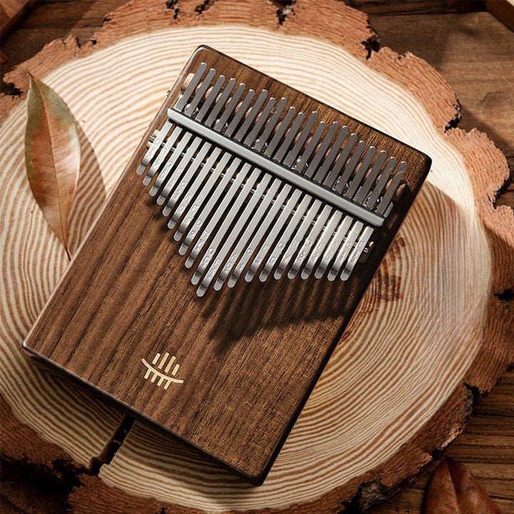 Buddha Stones Kalimba Daumenklavier mit 21 Tasten, Walnussholz, tragbares Fingerklavier