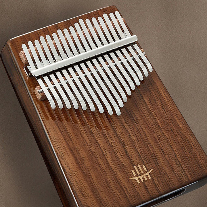 Buddha Stones Kalimba Daumenklavier mit 21 Tasten, Walnussholz, tragbares Fingerklavier
