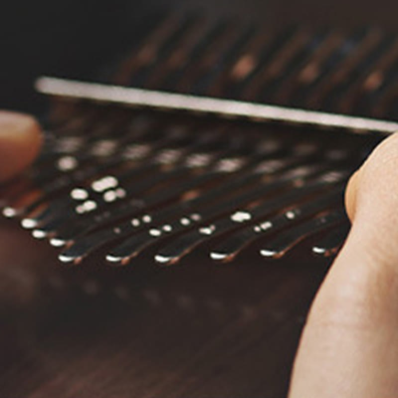 Buddha Stones Kalimba Daumenklavier mit 21 Tasten, Walnussholz, tragbares Fingerklavier